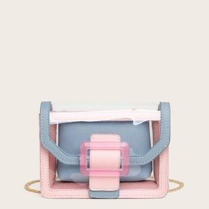 SHEIN Two Tone Chain Bag With Inner Clutch